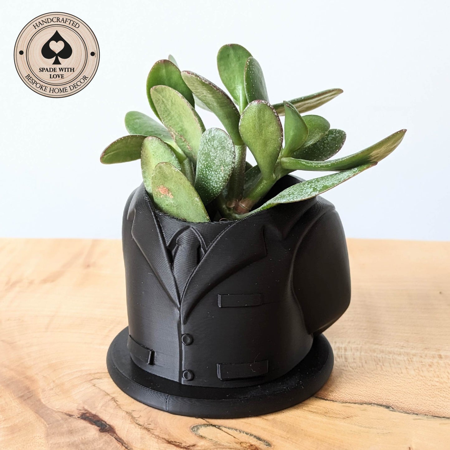 3d Printed Vase - Jacket Vase - Unique Vase - Suit Jacket- Succulent Vase - 3d Printed Succulent Pot