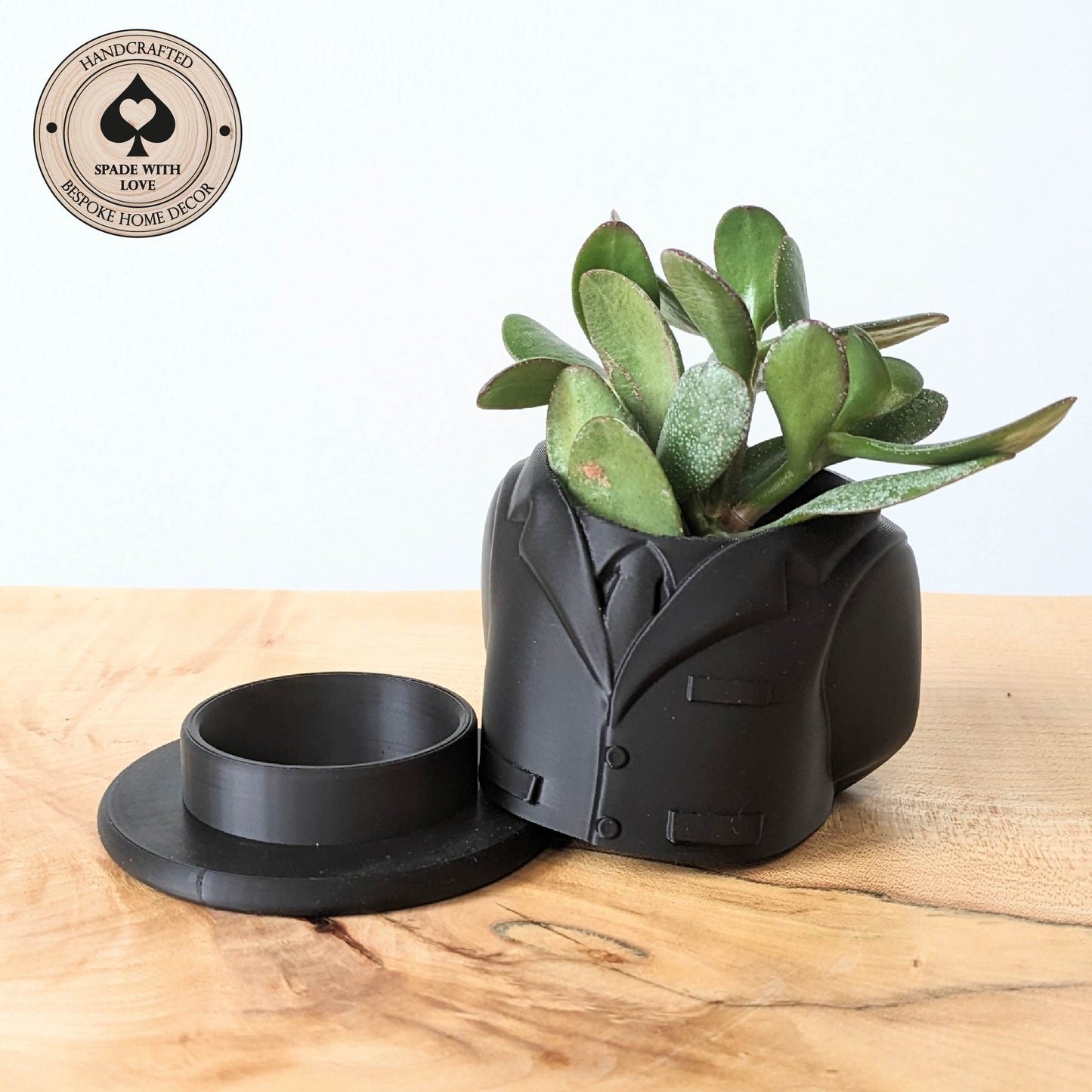 3d Printed Vase - Jacket Vase - Unique Vase - Suit Jacket- Succulent Vase - 3d Printed Succulent Pot