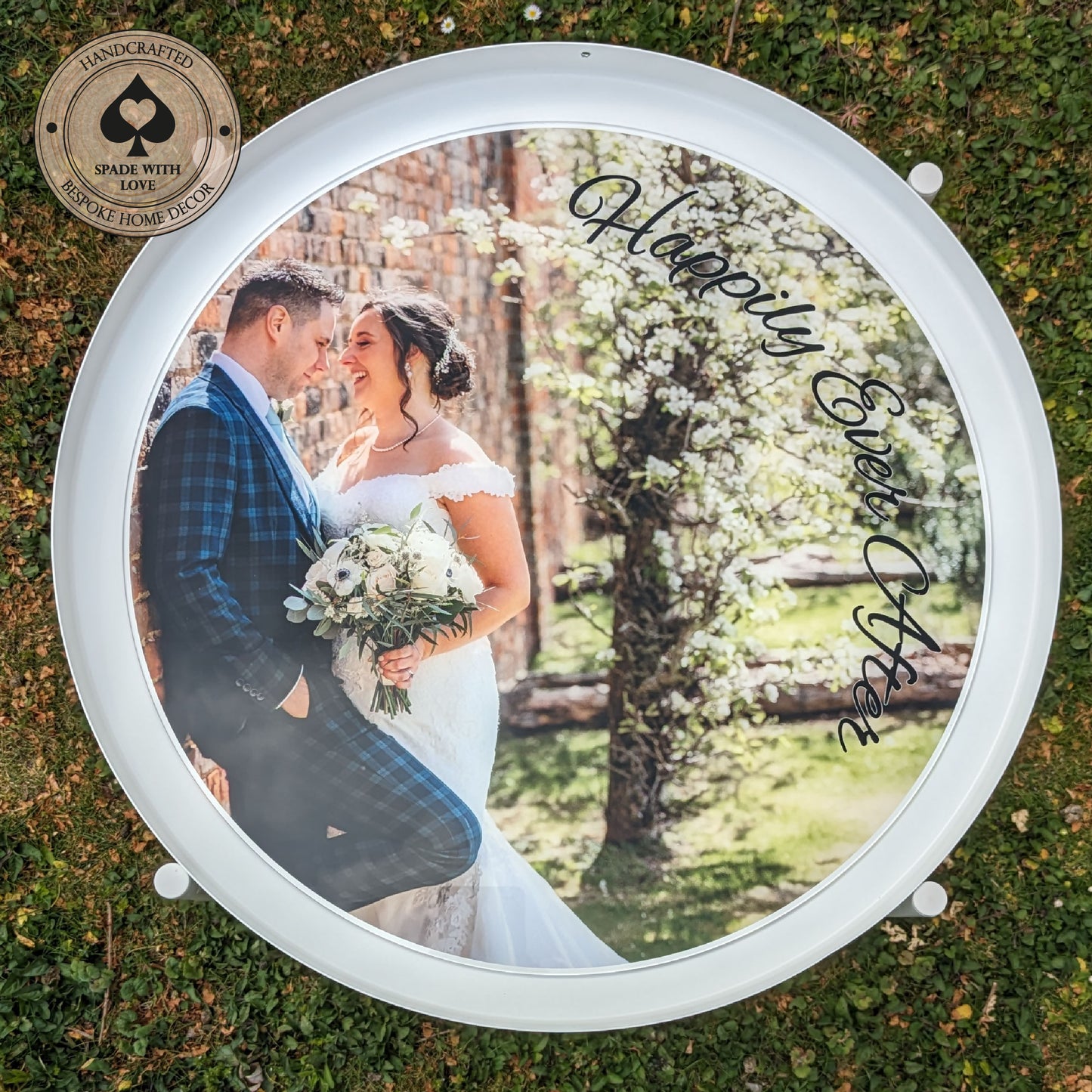 Bespoke Made Side End Table - Custom Printed Personalised photo - Personalised Side Table