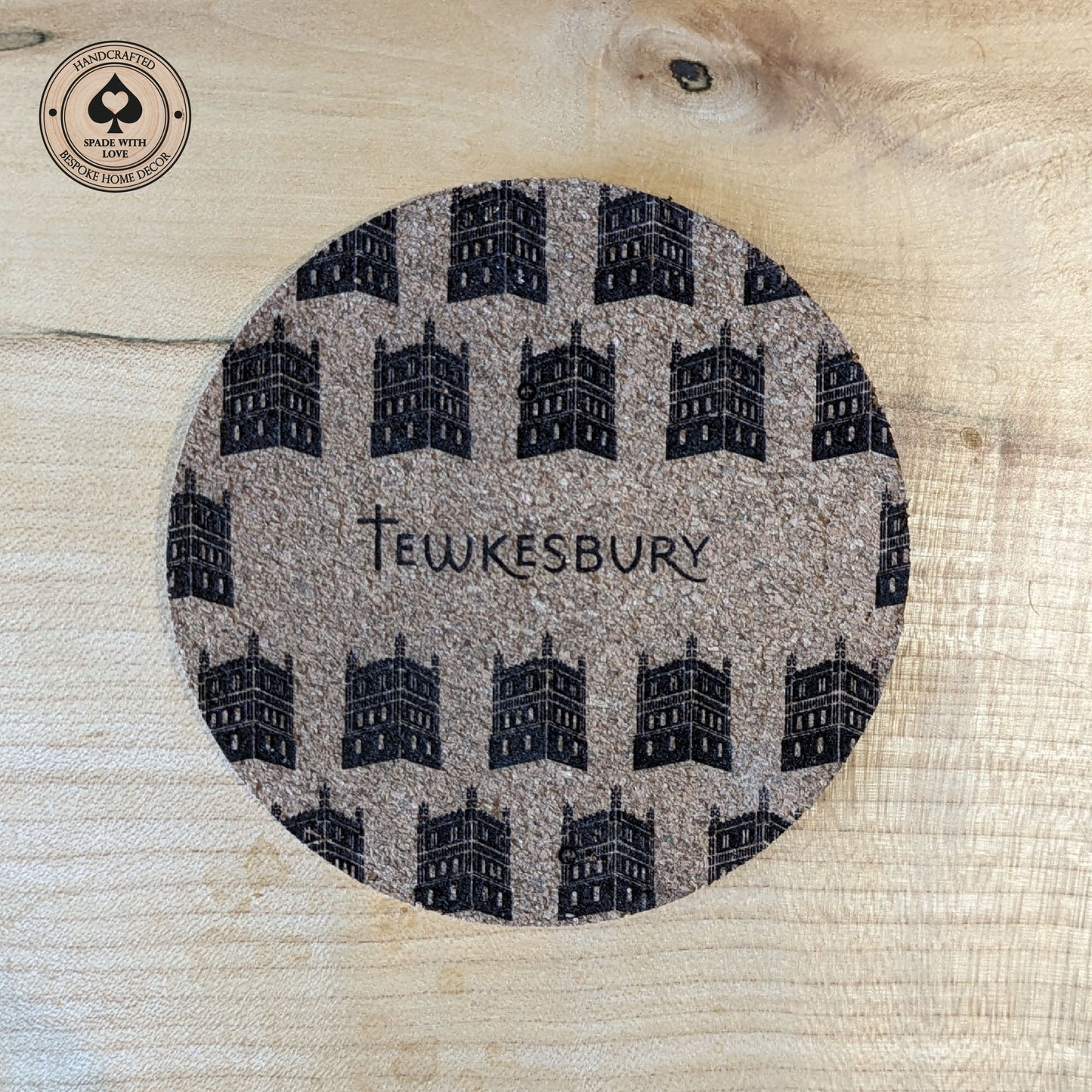 Cork Coasters - Personalised Hometown - Tewkesbury
