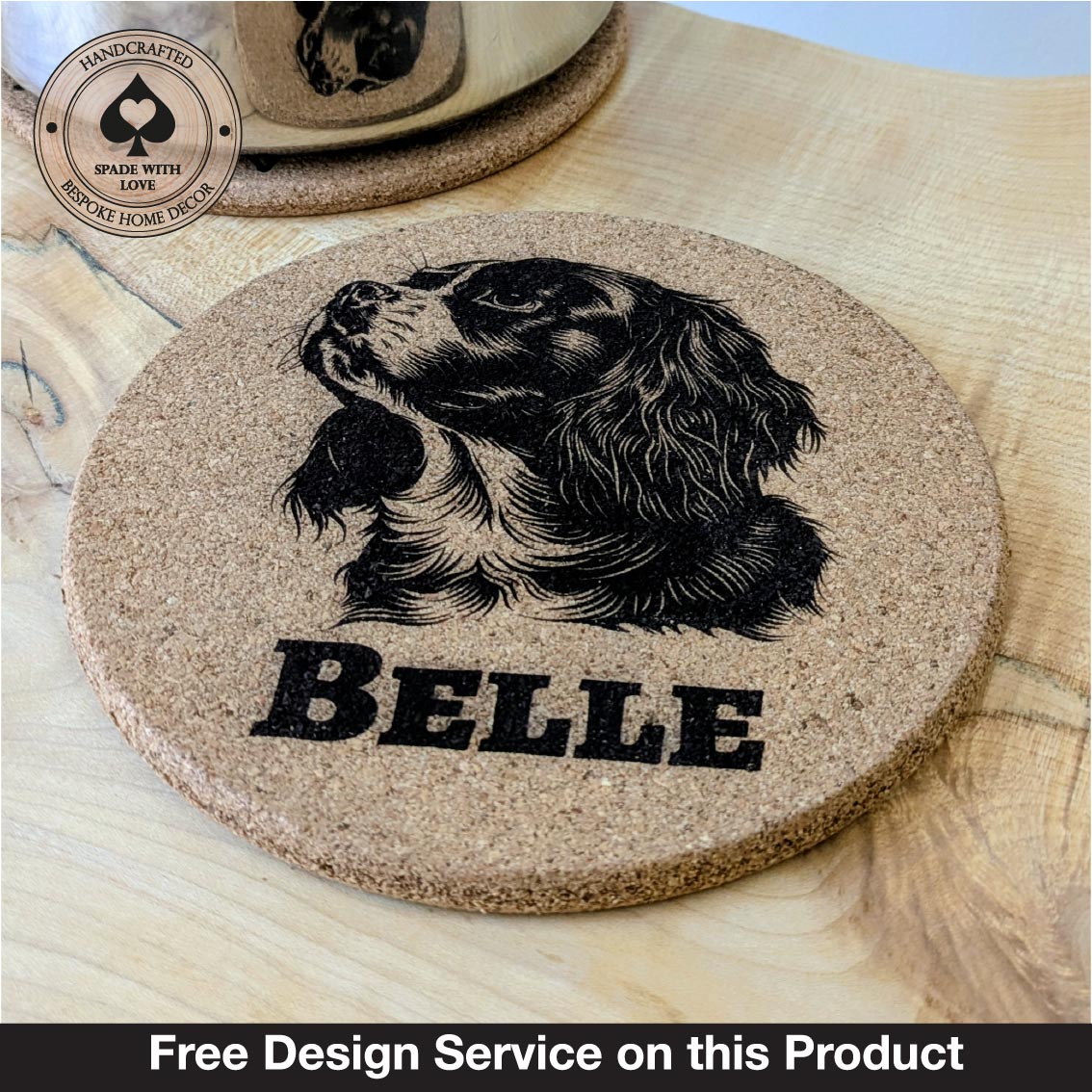 Custom Cork Trivet - Custom Cork Heat Mat - Heat Mat - Custom Dog Trivet