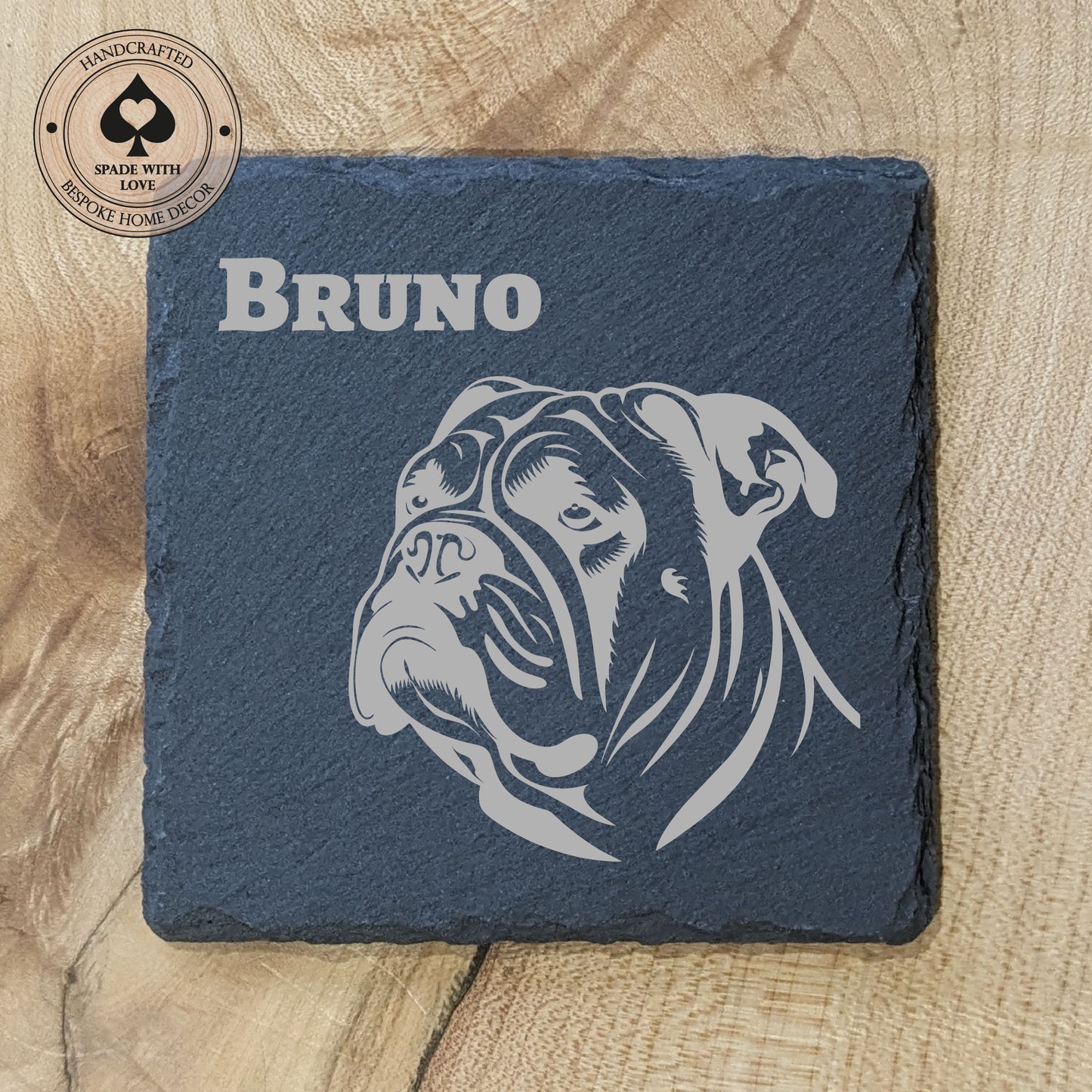 Personalised Slate Dog Coasters - Personalised Pet Gifts