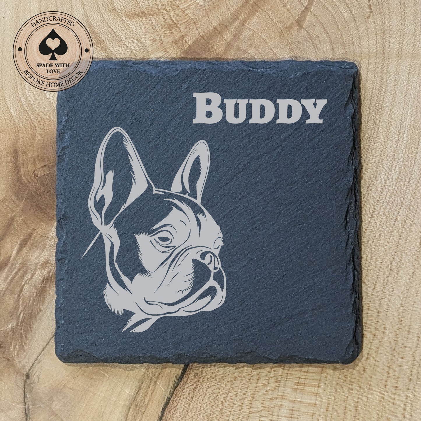 Personalised Slate Dog Coasters - Personalised Pet Gifts