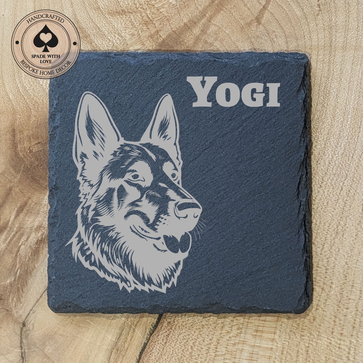 Personalised Slate Dog Coasters - Personalised Pet Gifts
