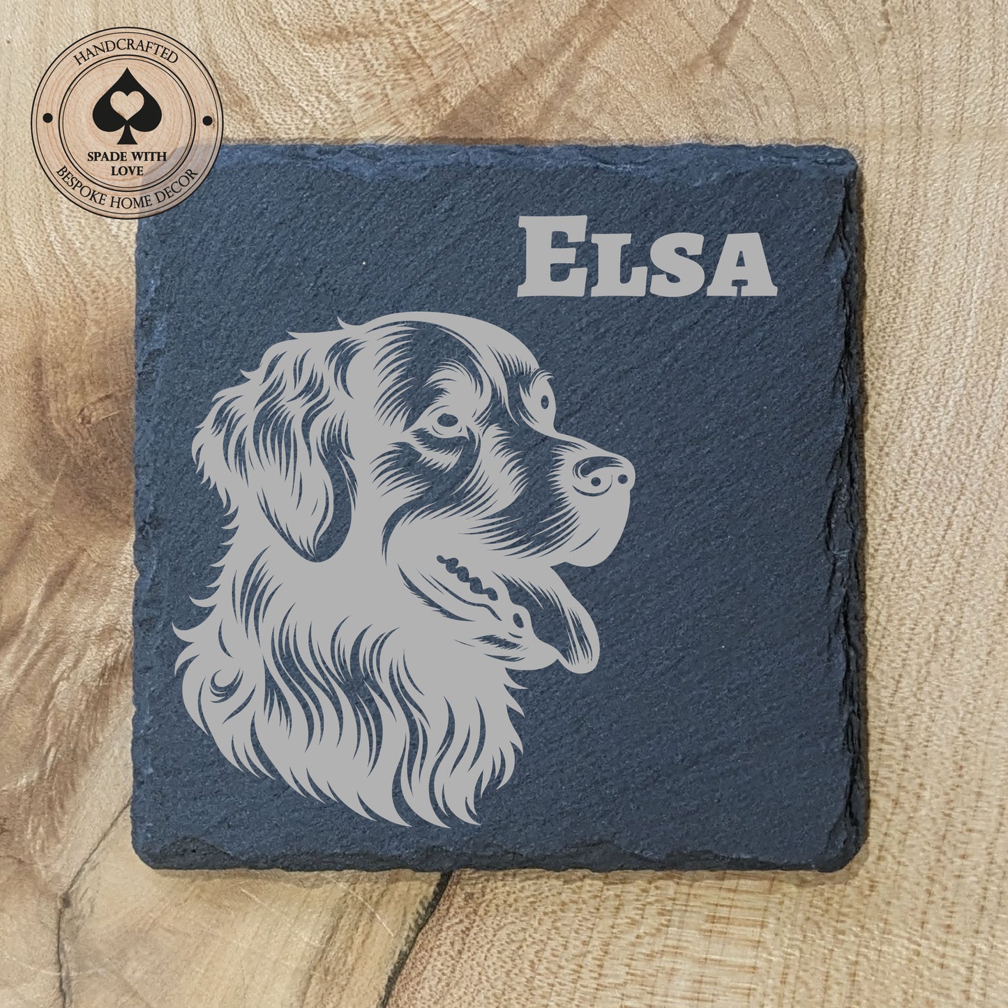 Personalised Slate Dog Coasters - Personalised Pet Gifts