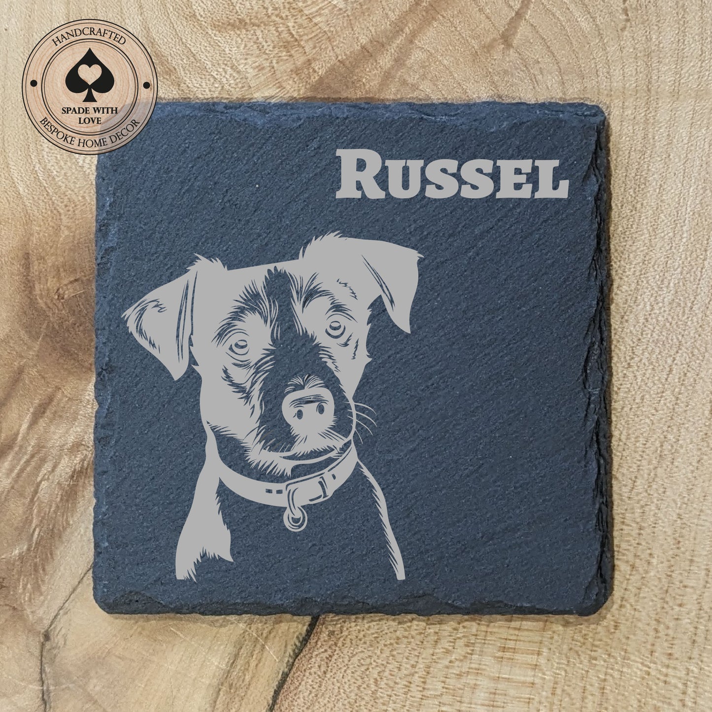 Personalised Slate Dog Coasters - Personalised Pet Gifts