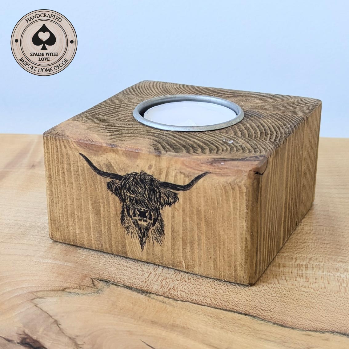Pine Tealight Holders - Animal Tea light Holders - Any Animal Tea Lights - Custom Wooden Tea Light Holders