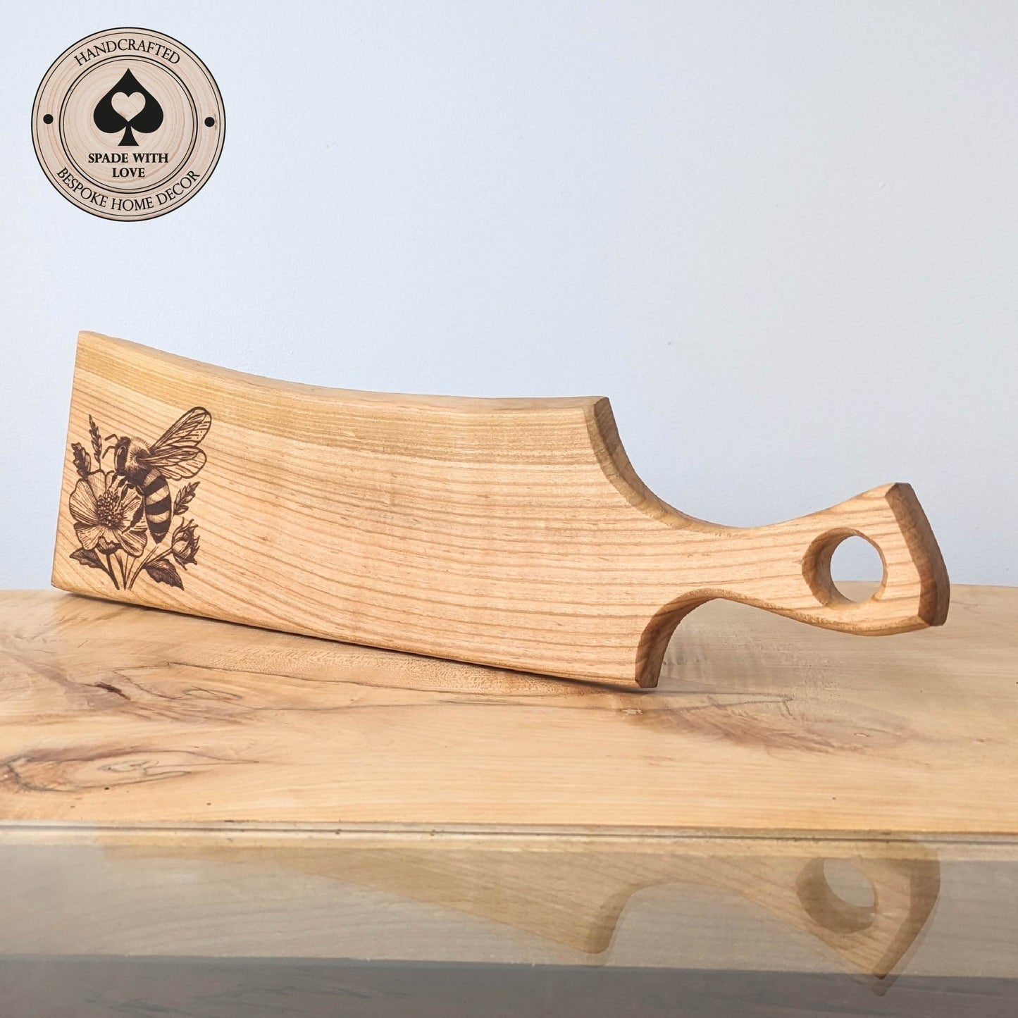 Solid Wood Serving Board - Personalised Serving Board - Custom Wooden Serving Board - Add your Name Board - bee serving Board