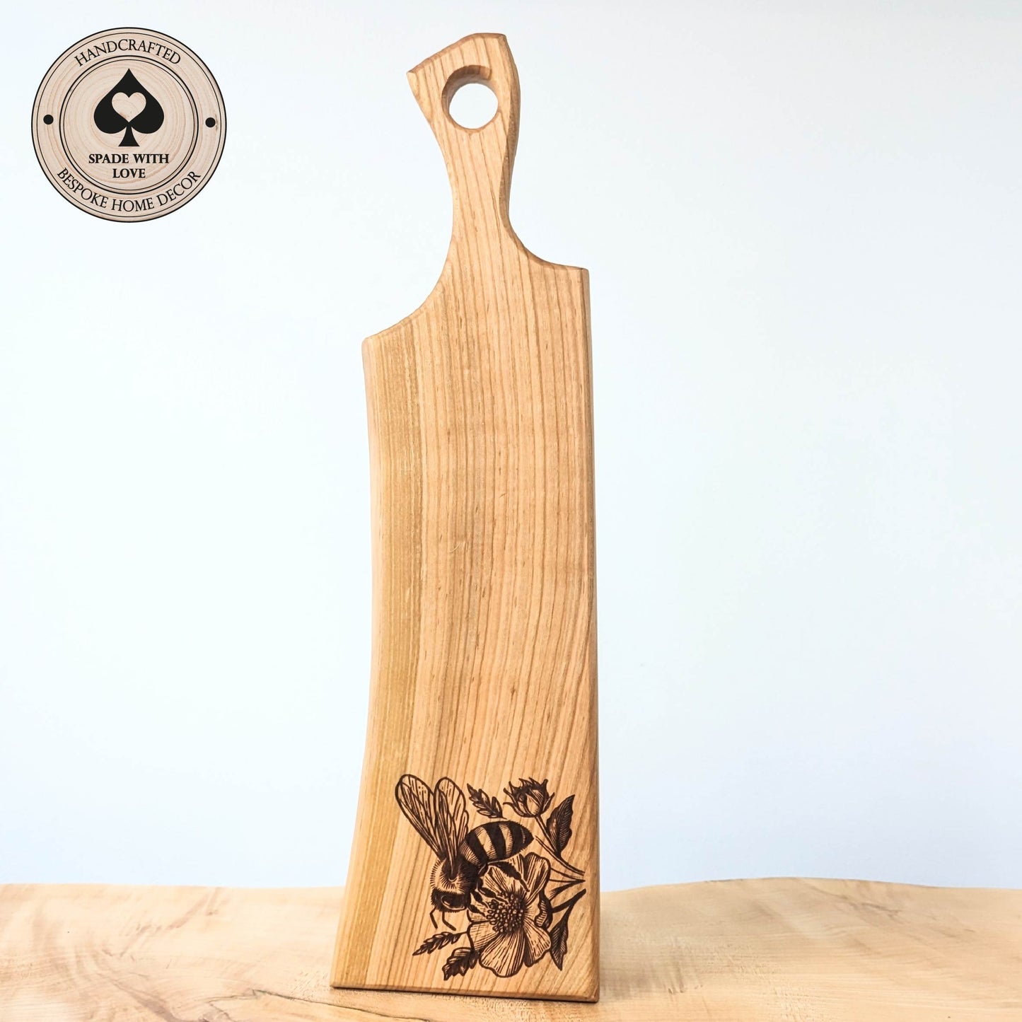 Solid Wood Serving Board - Personalised Serving Board - Custom Wooden Serving Board - Add your Name Board - bee serving Board