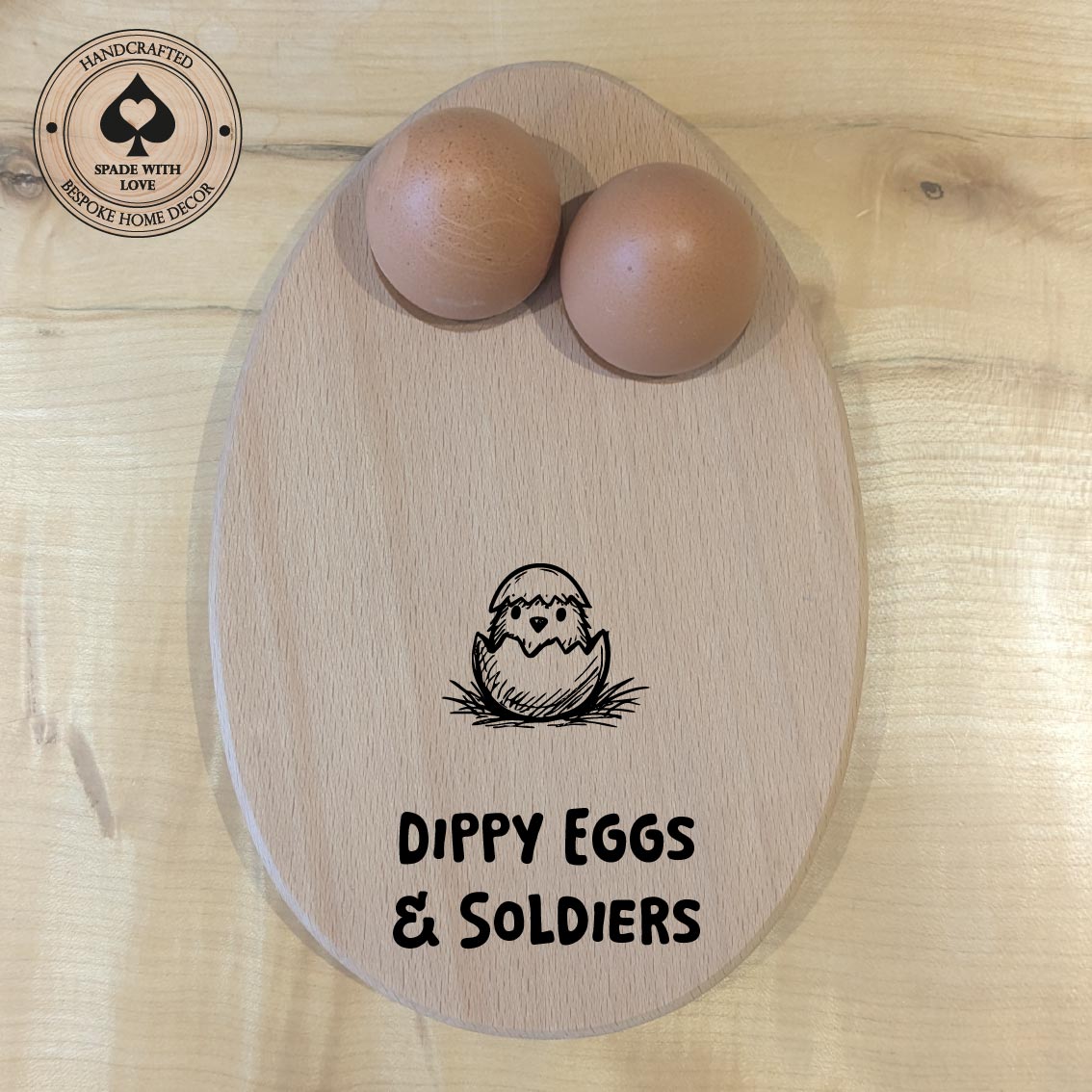Wooden Egg and Toast Holder - Perosnalised egg holders - Custom wooden egg holders