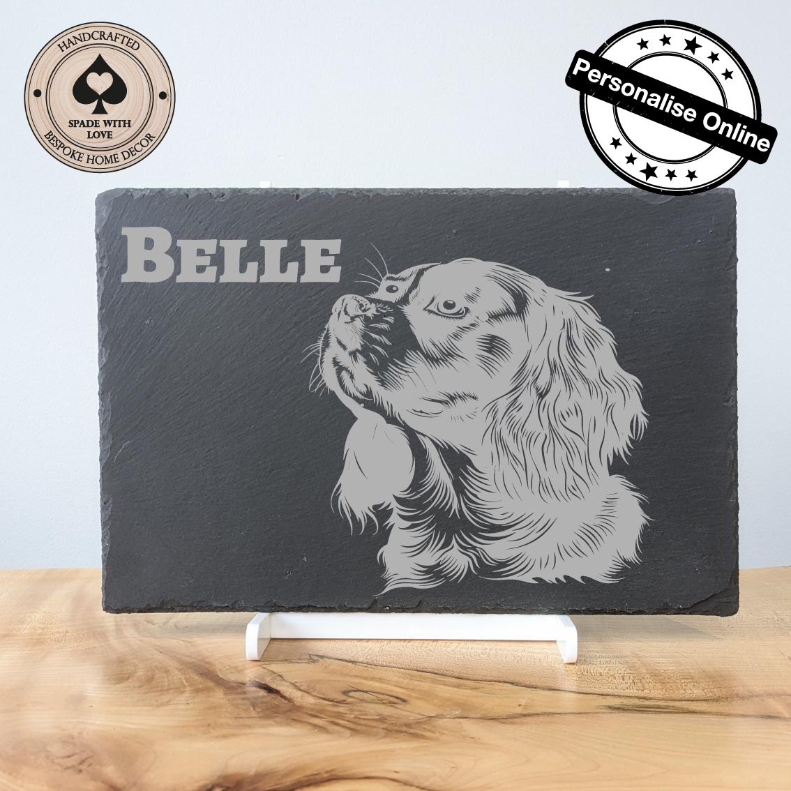 Slate Placemat. Personalised Dog Gift. Personalised placemat