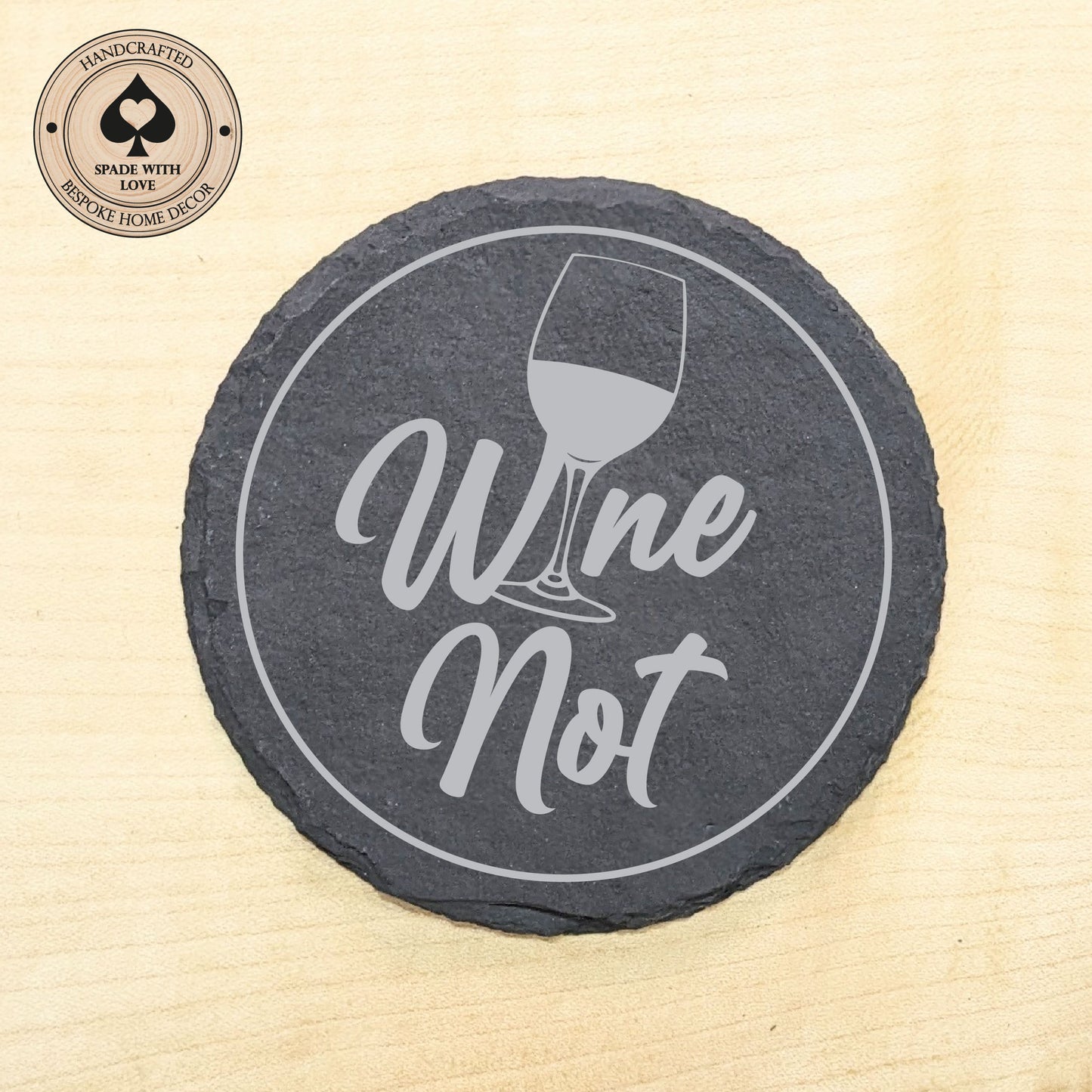 charcuterie wine glass toppers. Slate Wine Glass Toppers - Laser Engraved