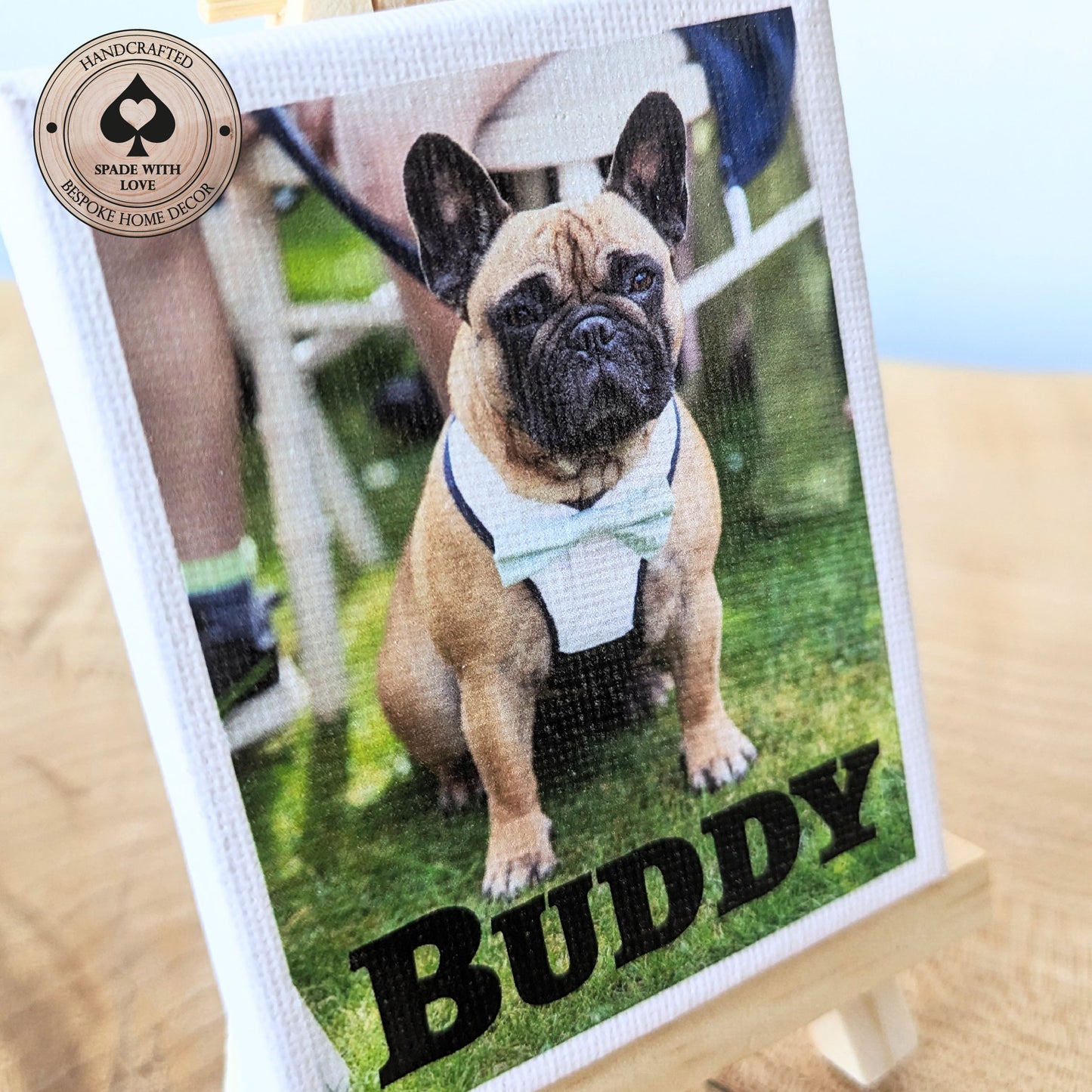 Small Canvas with Easel - Personalised with any photo - Pet Gifts Photos
