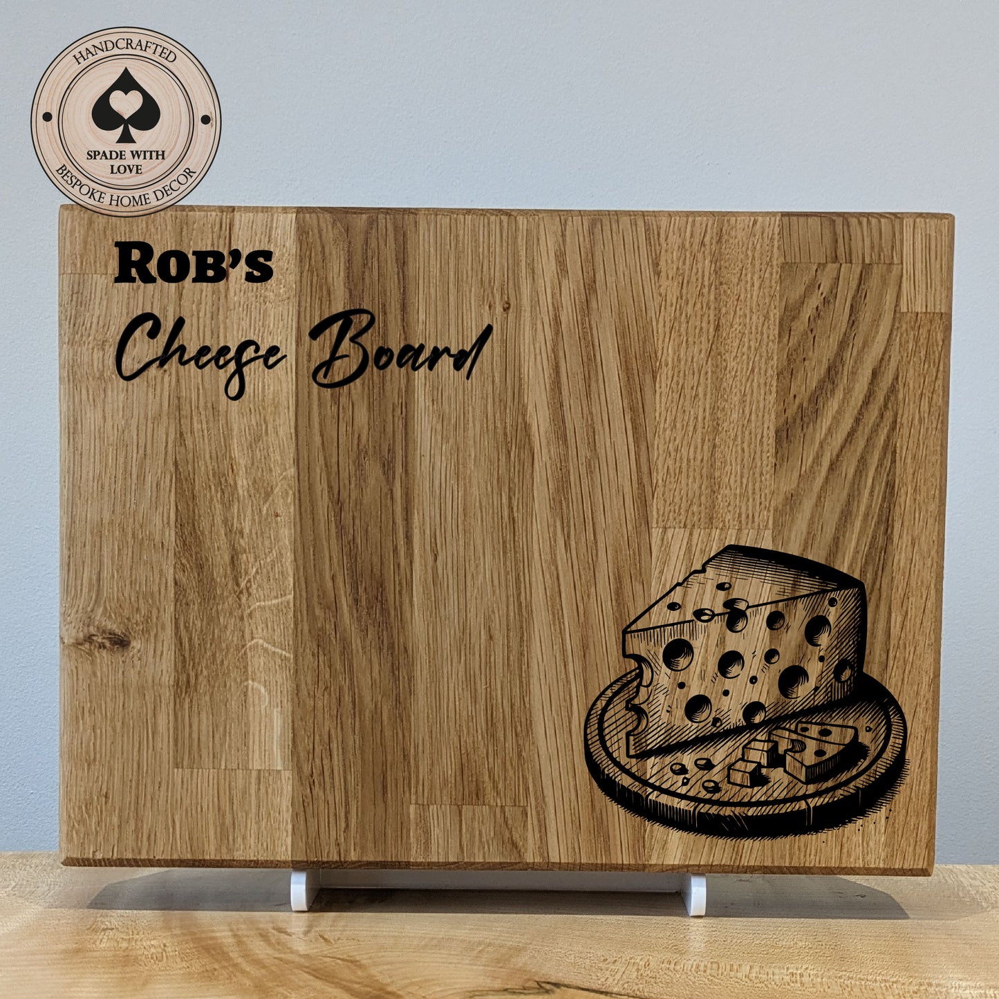 Solid Oak - Personalised Cheese Boards