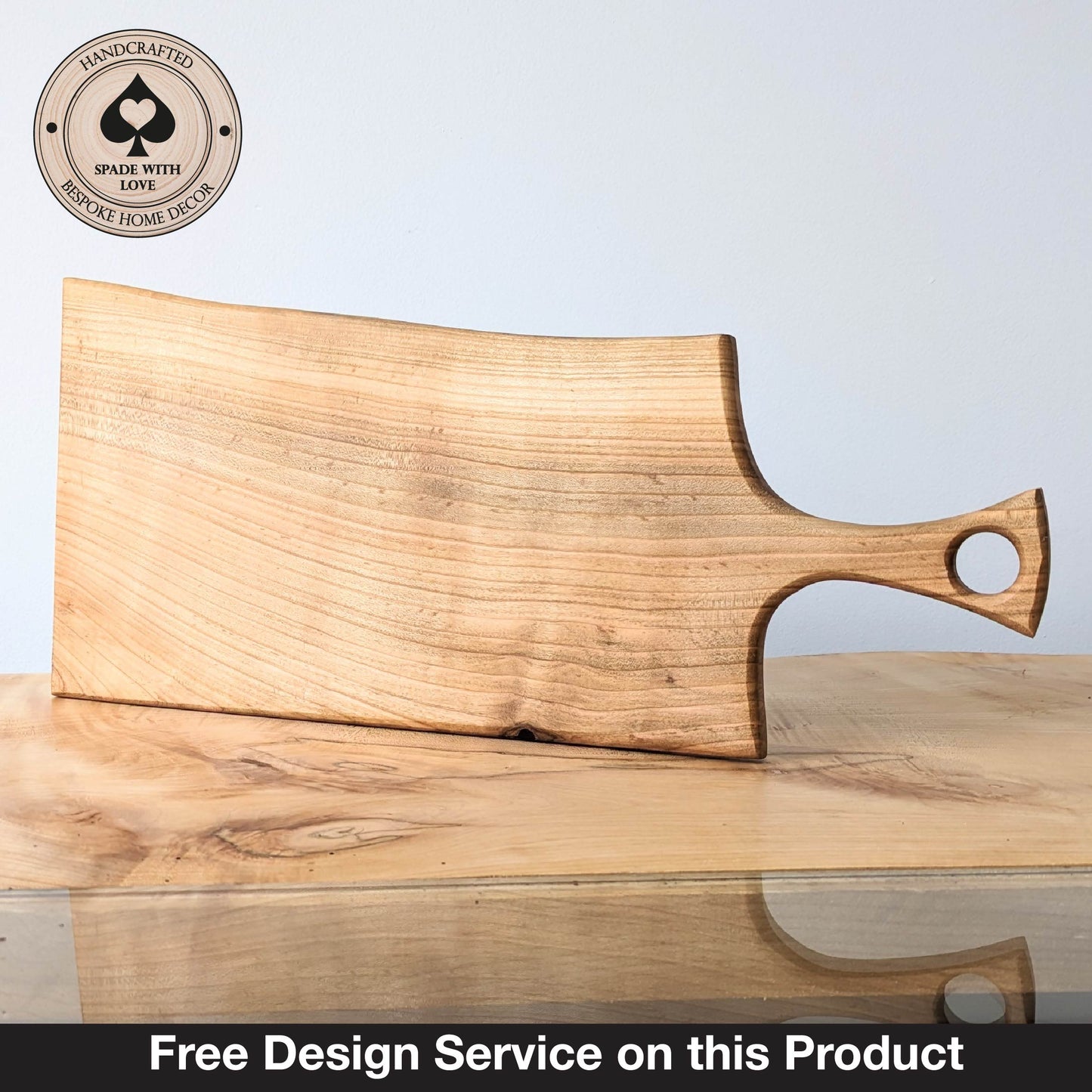 Solid Wood Serving Board - Personalised Serving Board - Custom Wooden Serving Board - Custom Design Serving Board Elm