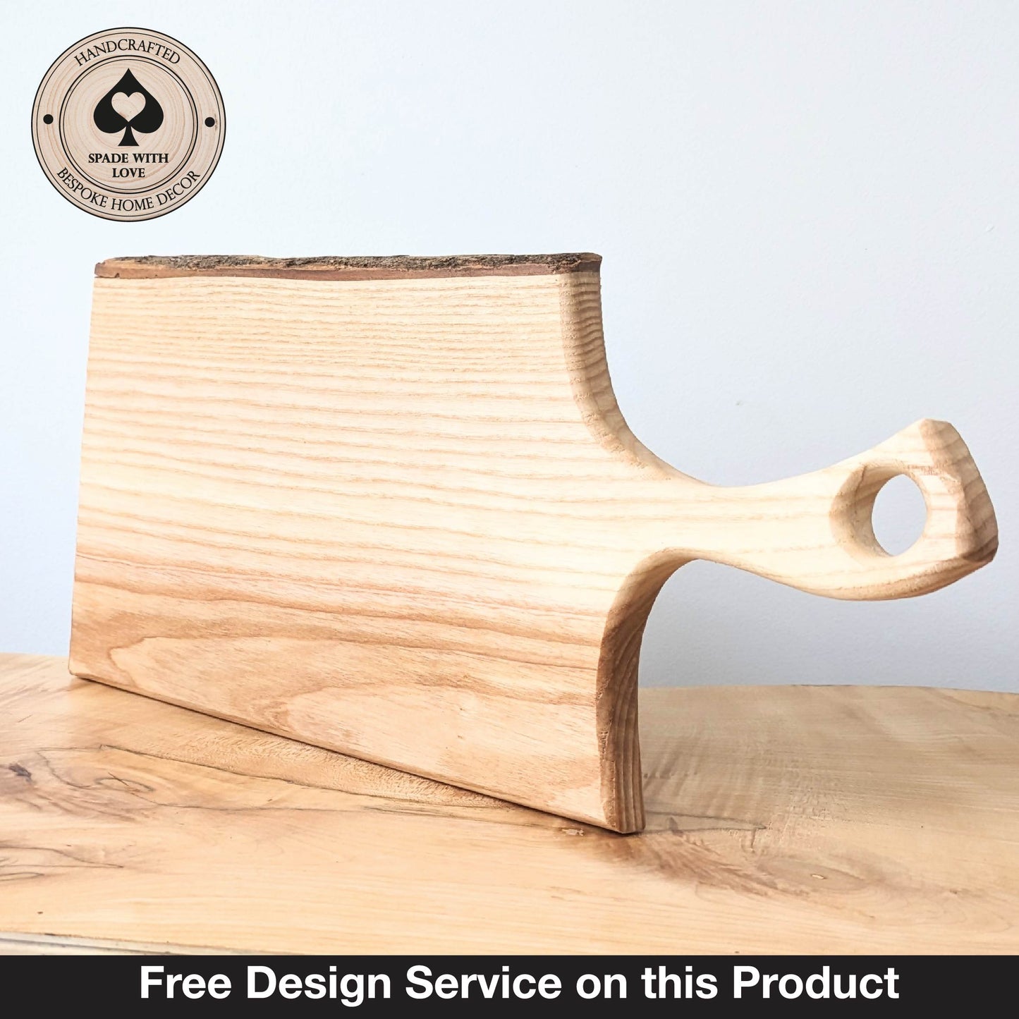Solid Wood Serving Board - Personalised Serving Board - Custom Wooden Serving Board - Add your Name Board - Natural Wood Serving Board