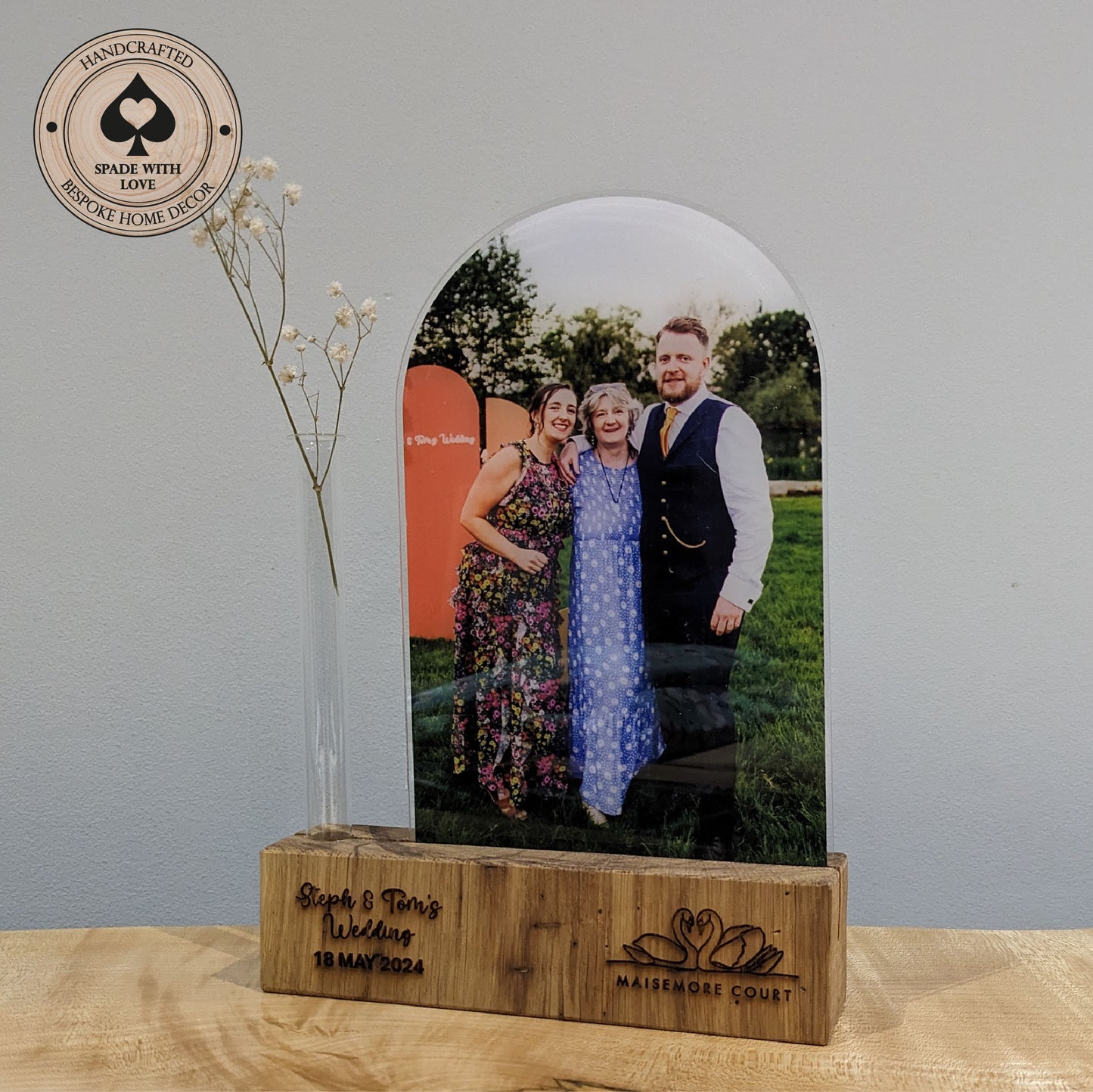 Personalised Photo Gift - Personalised Wooden Gifts - Laser Engraved Wood Gift - Free Design Service