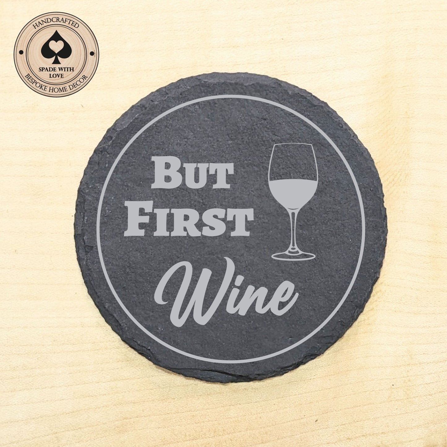 charcuterie wine glass toppers. Slate Wine Glass Toppers - Laser Engraved