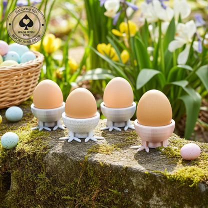Egg Cup Holder with Feet. Easter egg cup. Easter gifts. Kids egg cup