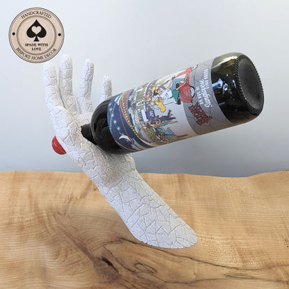 3d Printed Hand Wine Bottle Holder - Floating Wine Bottle