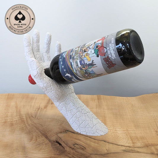 3d Printed Hand Wine Bottle Holder - Floating Wine Bottle