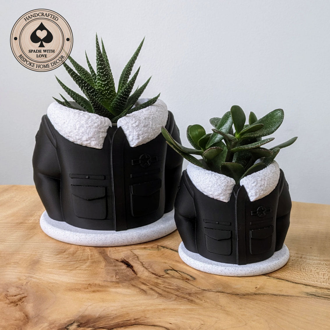 3d Printed Vase - Jacket Vase - Unique Vase - Aviator Vase - Succulent Vase - 3d Printed Succulent Pot
