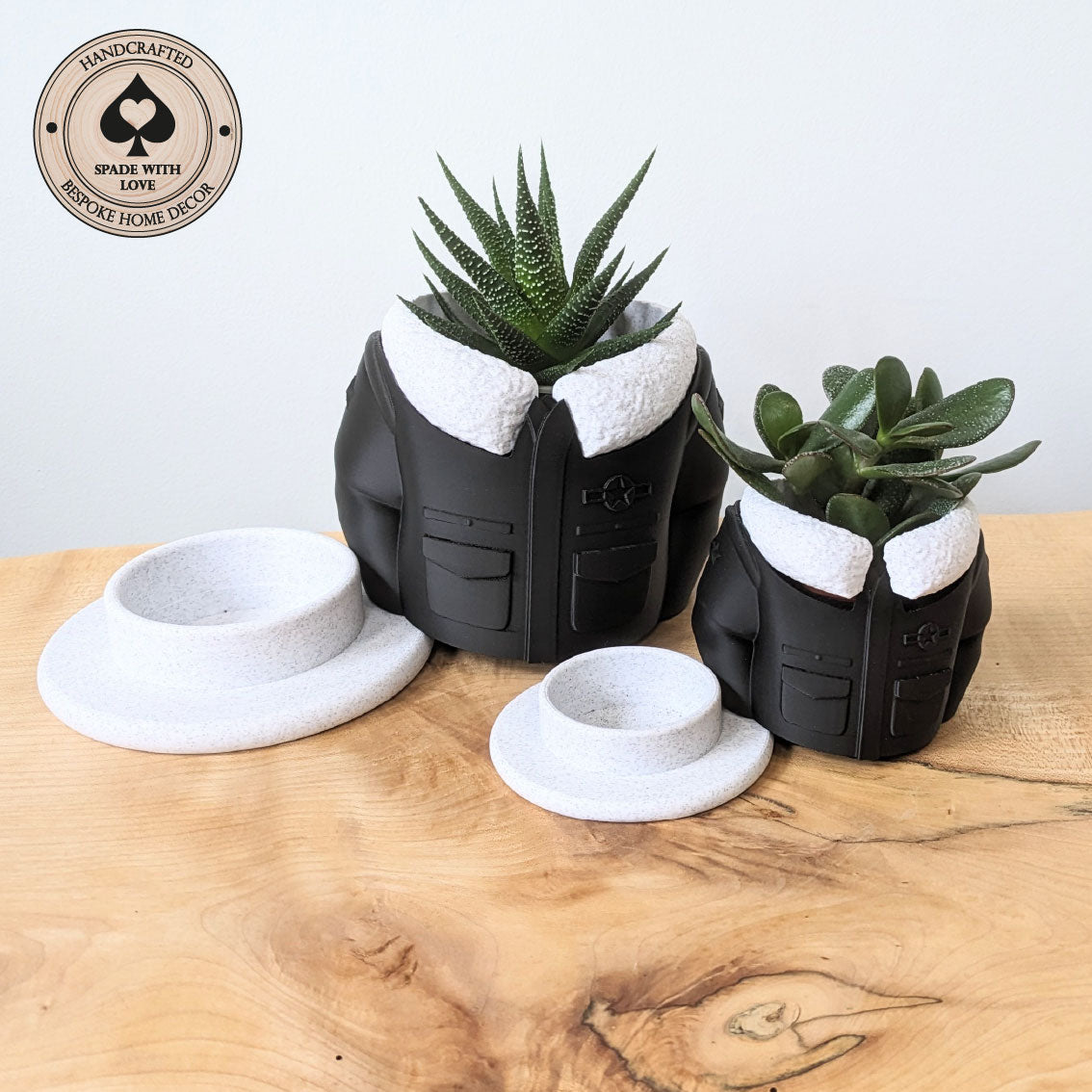 3d Printed Vase - Jacket Vase - Unique Vase - Aviator Vase - Succulent Vase - 3d Printed Succulent Pot
