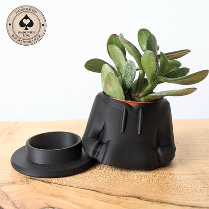 3d Printed Vase - Jacket Vase - Unique Vase - Hoodie Plant Pot - Succulent Vase - 3d Printed Succulent Pot