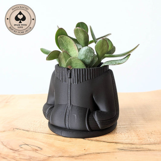 3d Printed Vase - Jacket Vase - Unique Vase - Sports Jacket - Succulent Vase - 3d Printed Succulent Pot