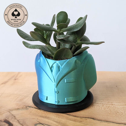 3d Printed Vase - Jacket Vase - Unique Vase - Suit Jacket- Succulent Vase - 3d Printed Succulent Pot