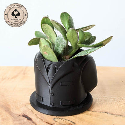 3d Printed Vase - Jacket Vase - Unique Vase - Suit Jacket- Succulent Vase - 3d Printed Succulent Pot