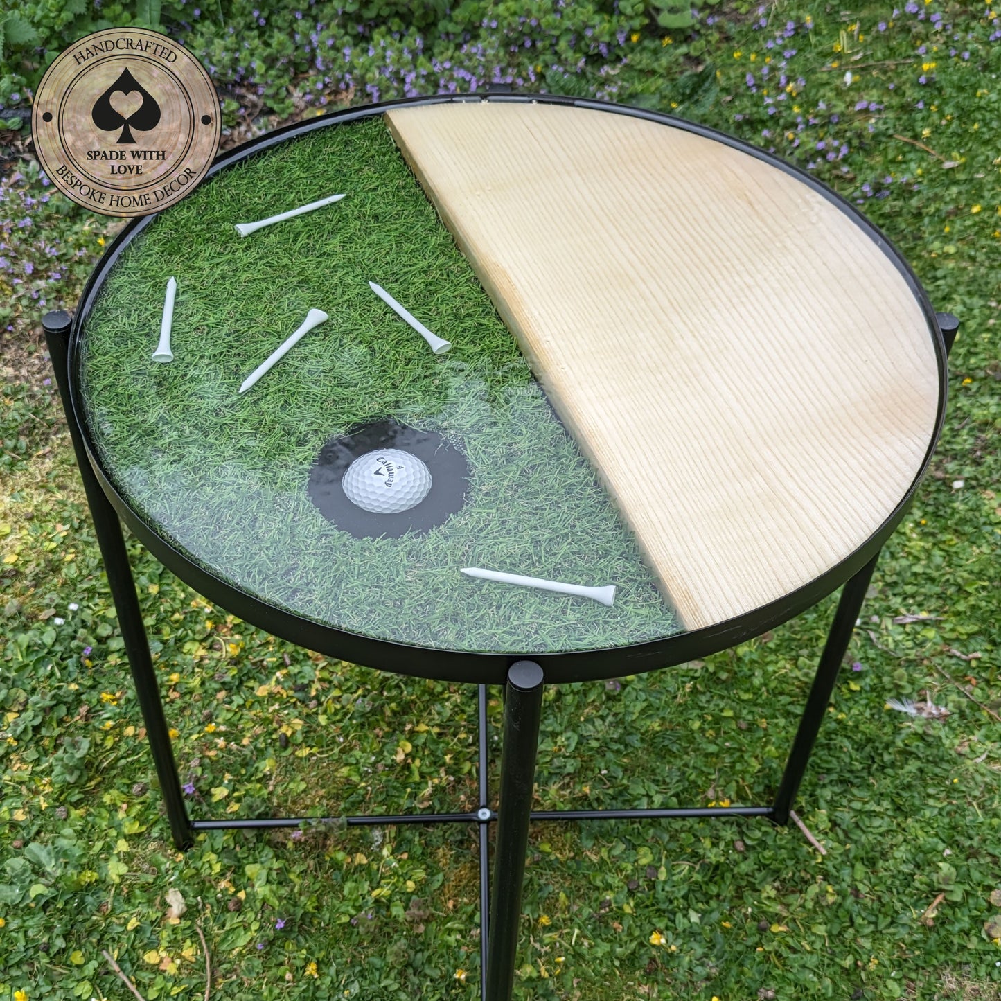 Personalised Resin Side - End Tables - Golf
