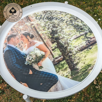 Bespoke Made Side End Table - Custom Printed Personalised photo - Personalised Side Table