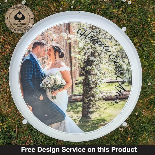 Bespoke Made Side End Table - Custom Printed Personalised photo - Personalised Side Table