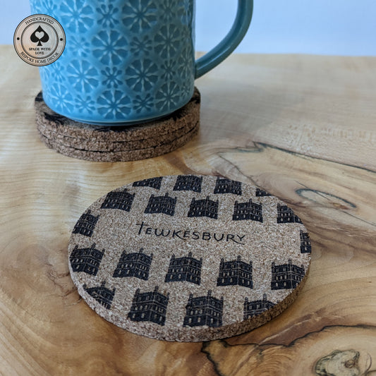 Cork Coasters - Personalised Hometown - Tewkesbury