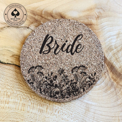 Cork Coaster Place Names - Personalised Wedding Place Names- Wedding Supplies