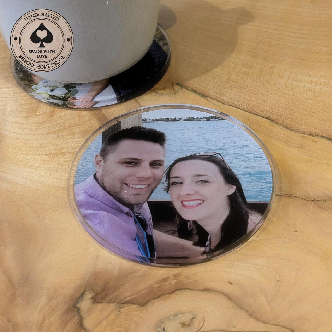 Custom printed acrylic coasters - any photo coasters - photo gift