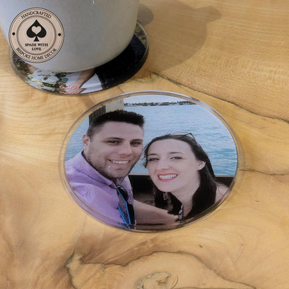 Custom printed acrylic coasters - any photo coasters - photo gift