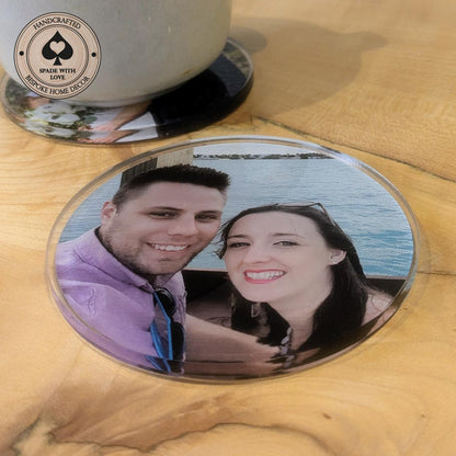 Custom printed acrylic coasters - any photo coasters - photo gift