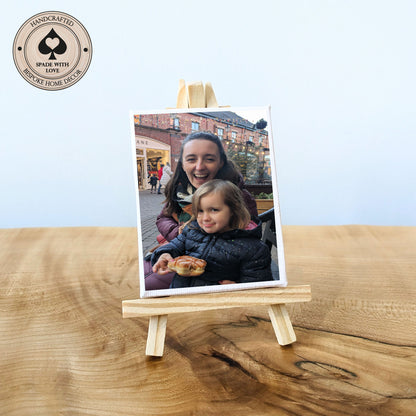 Small Canvas with Easel - Personalised with any photo - Family Gifts Photos