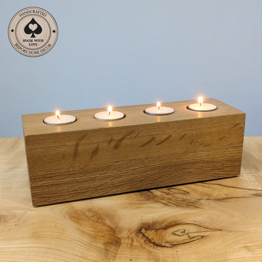 Oak Tealight Holder - XXL