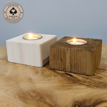 Pine Tealight Holder - Single