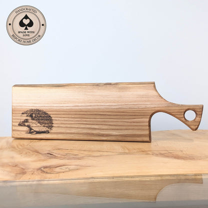 Solid Wood Serving Board - Personalised Serving Board - Custom Wooden Serving Board - Add your Name Board - hedgehog Serving Board