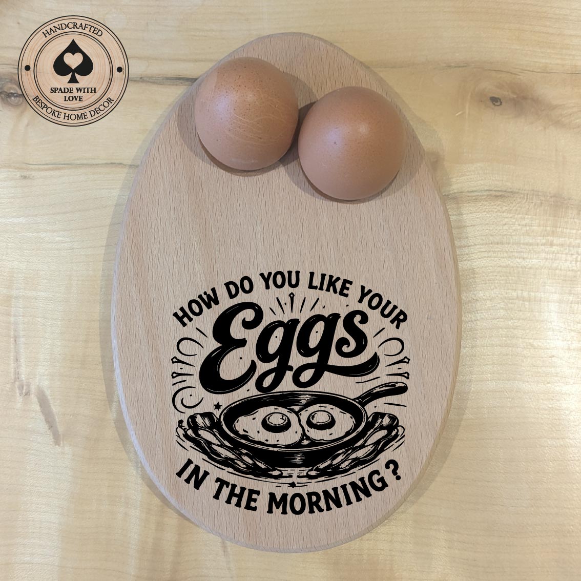 Wooden Egg and Toast Holder - Perosnalised egg holders - Custom wooden egg holders