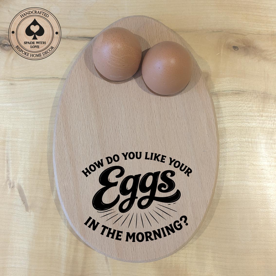 Wooden Egg and Toast Holder - Perosnalised egg holders - Custom wooden egg holders