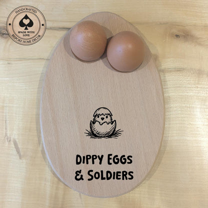 Wooden Egg and Toast Holder - Perosnalised egg holders - Custom wooden egg holders