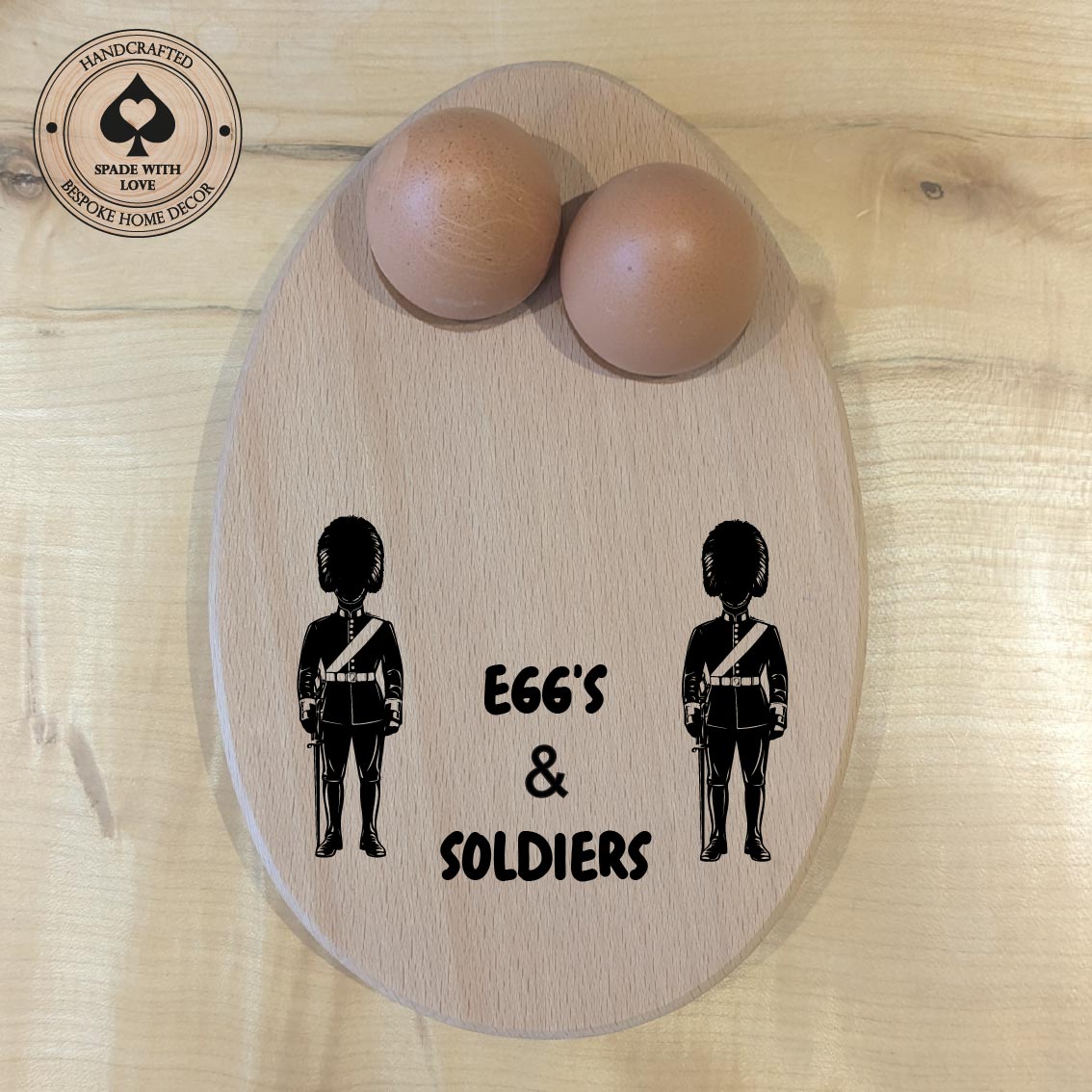 Wooden Egg and Toast Holder - Perosnalised egg holders - Custom wooden egg holders