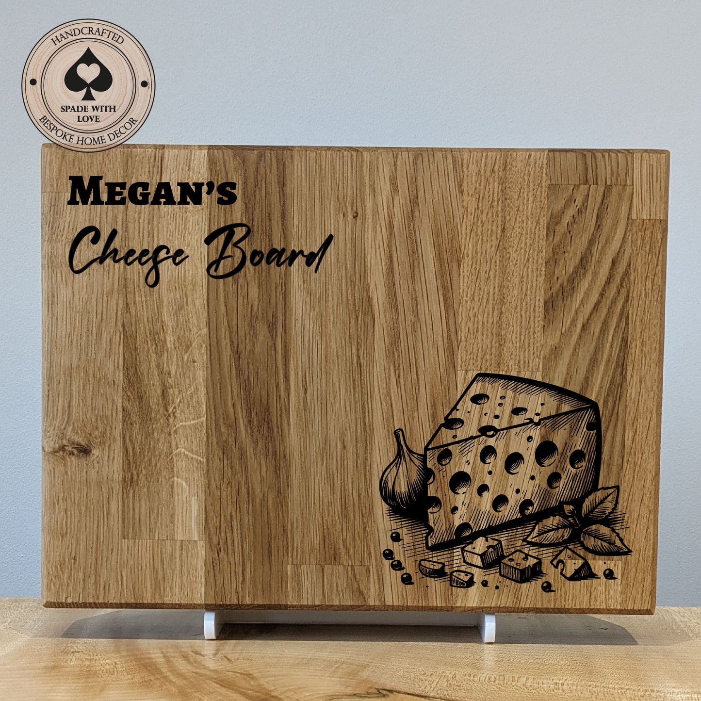 Solid Oak - Personalised Cheese Boards