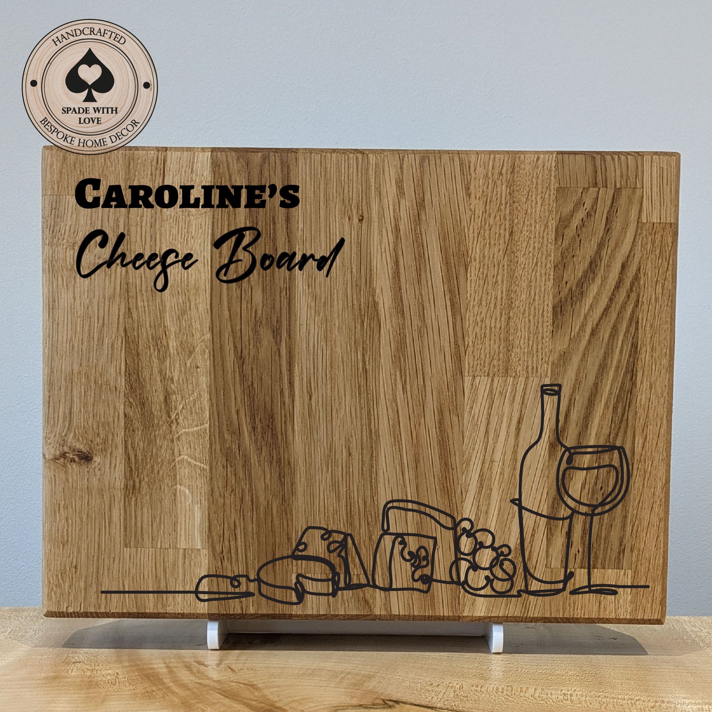 Personalised Cheese Boards in Solid Oak