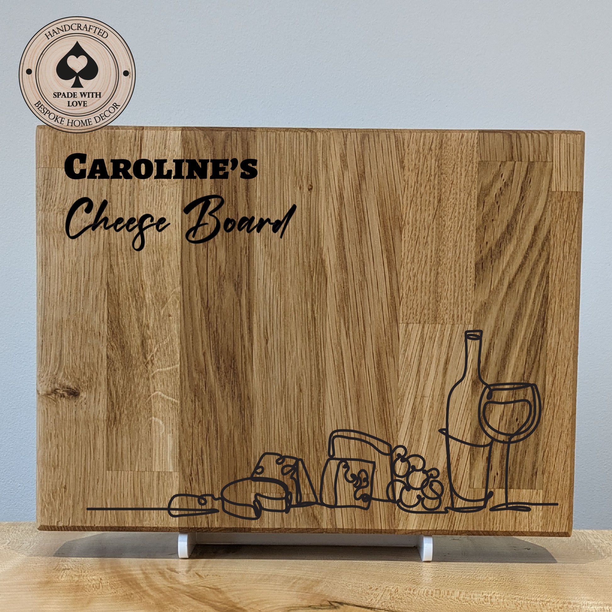 Personalised Cheese Boards in Solid Oak